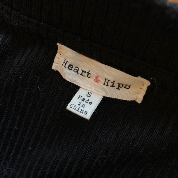 NWT Heart & Hips button blk sweater dress cardigan - Picture 6 of 16
